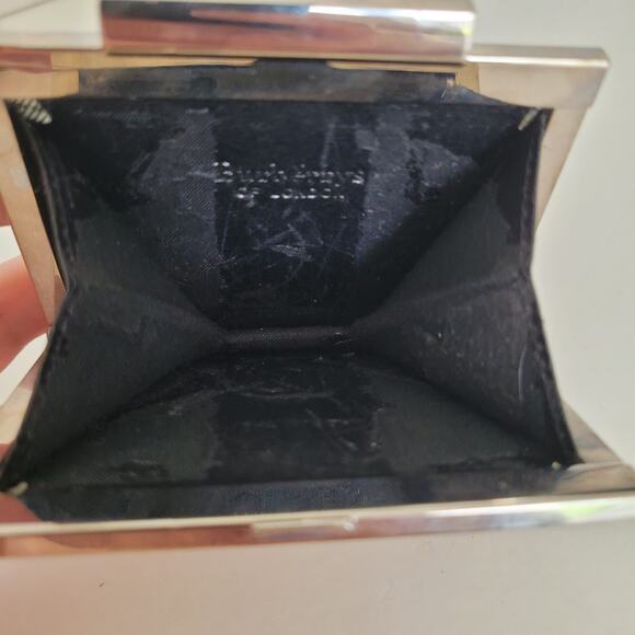 Burberry Hallmark Logo Wallet Small Coin Mini Check Plaid Kisslock Nova Vintage - Picture 4 of 8
